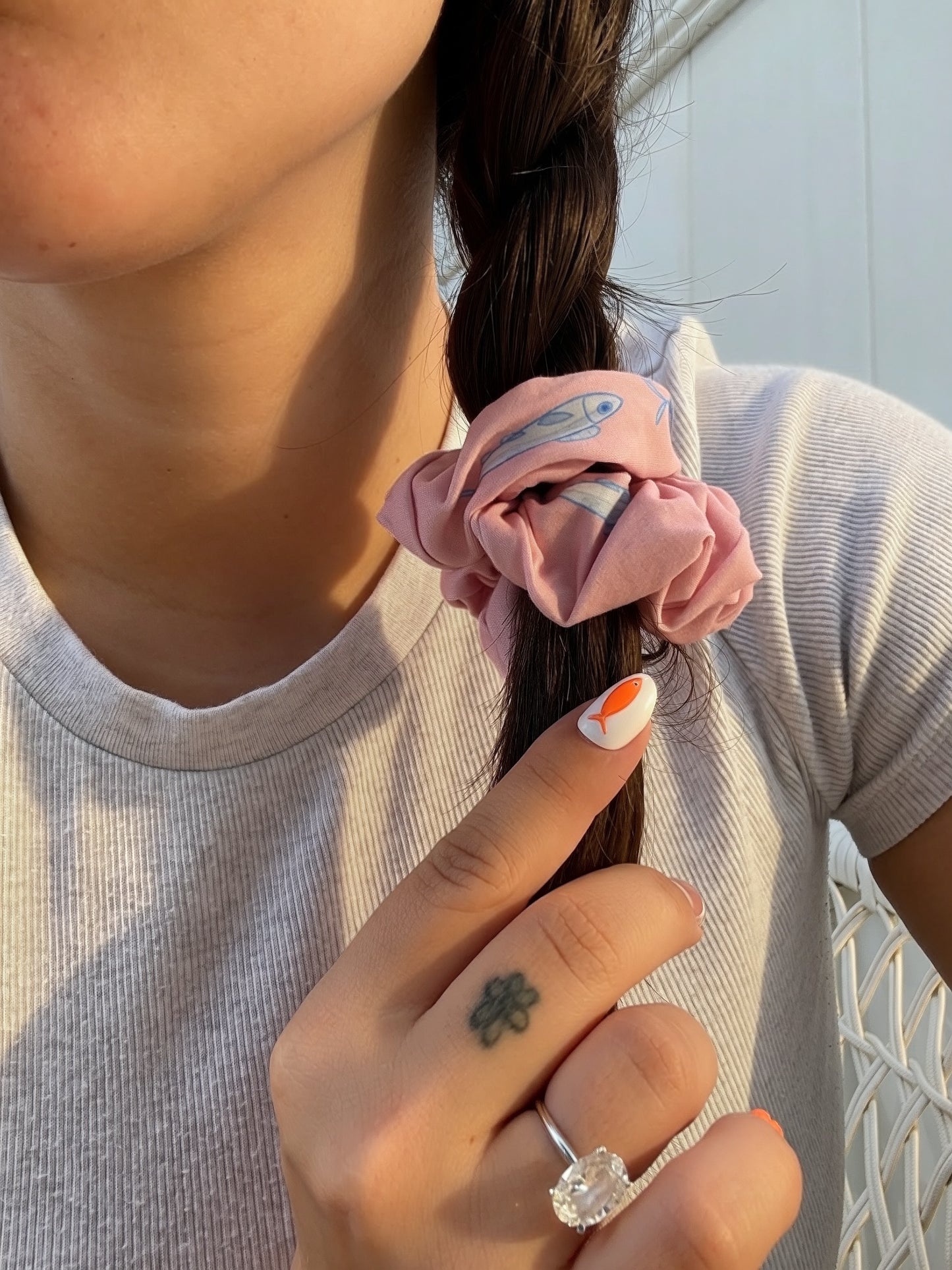 Fishy scrunchie