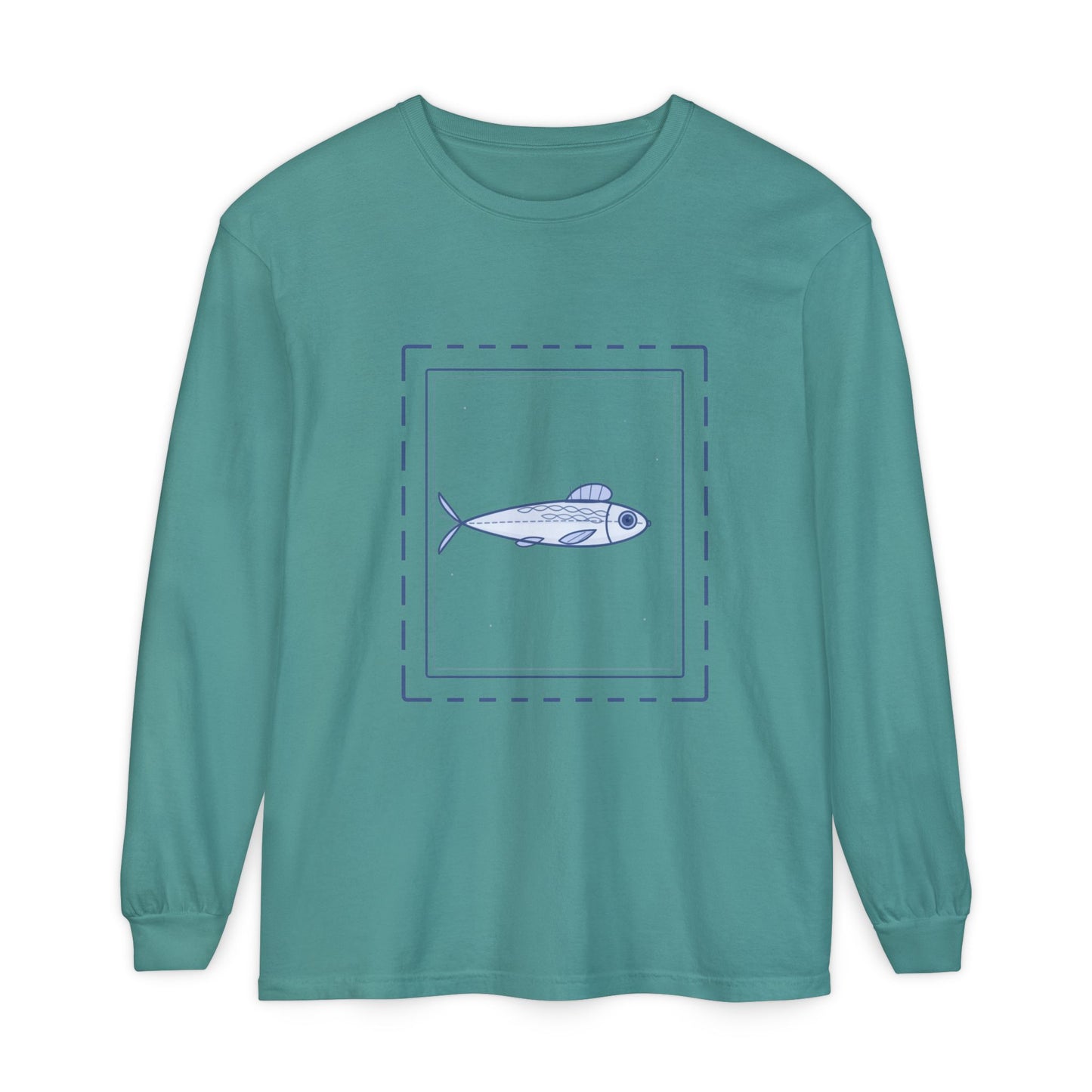 Vintage Fish Stamp Long Sleeve