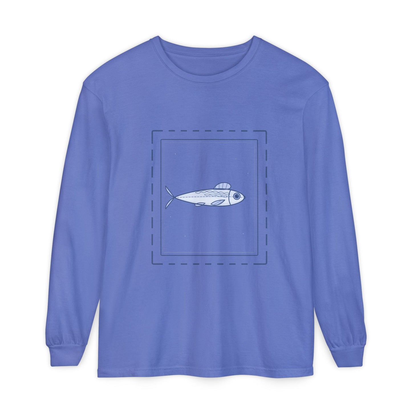 Vintage Fish Stamp Long Sleeve