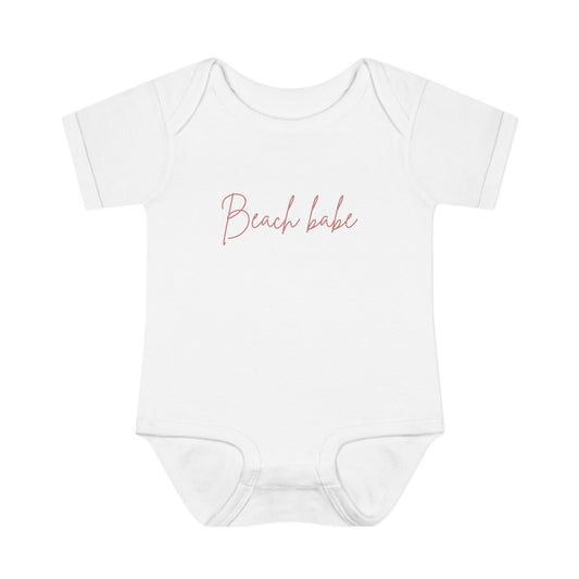 Beach Babe Baby Rib Bodysuit