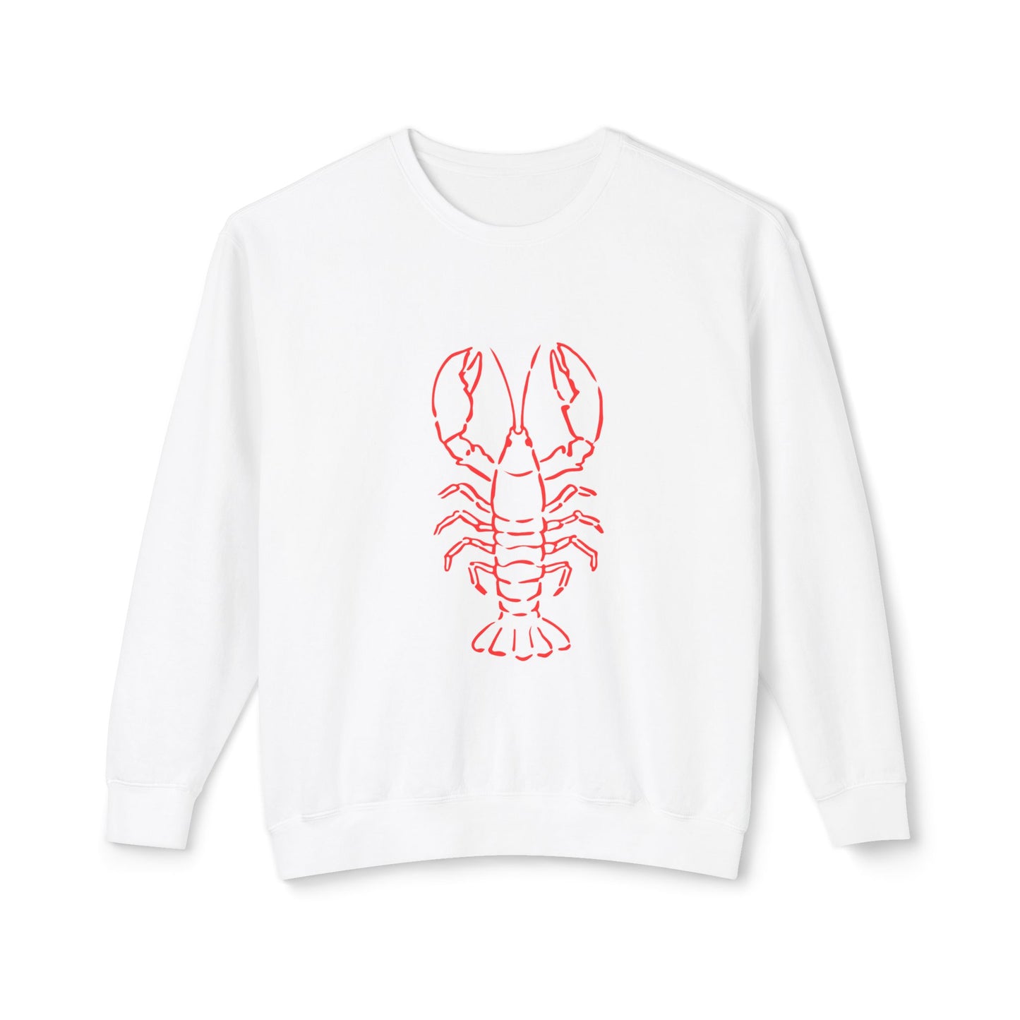 Red Lobster Outline Crewneck Sweatshirt