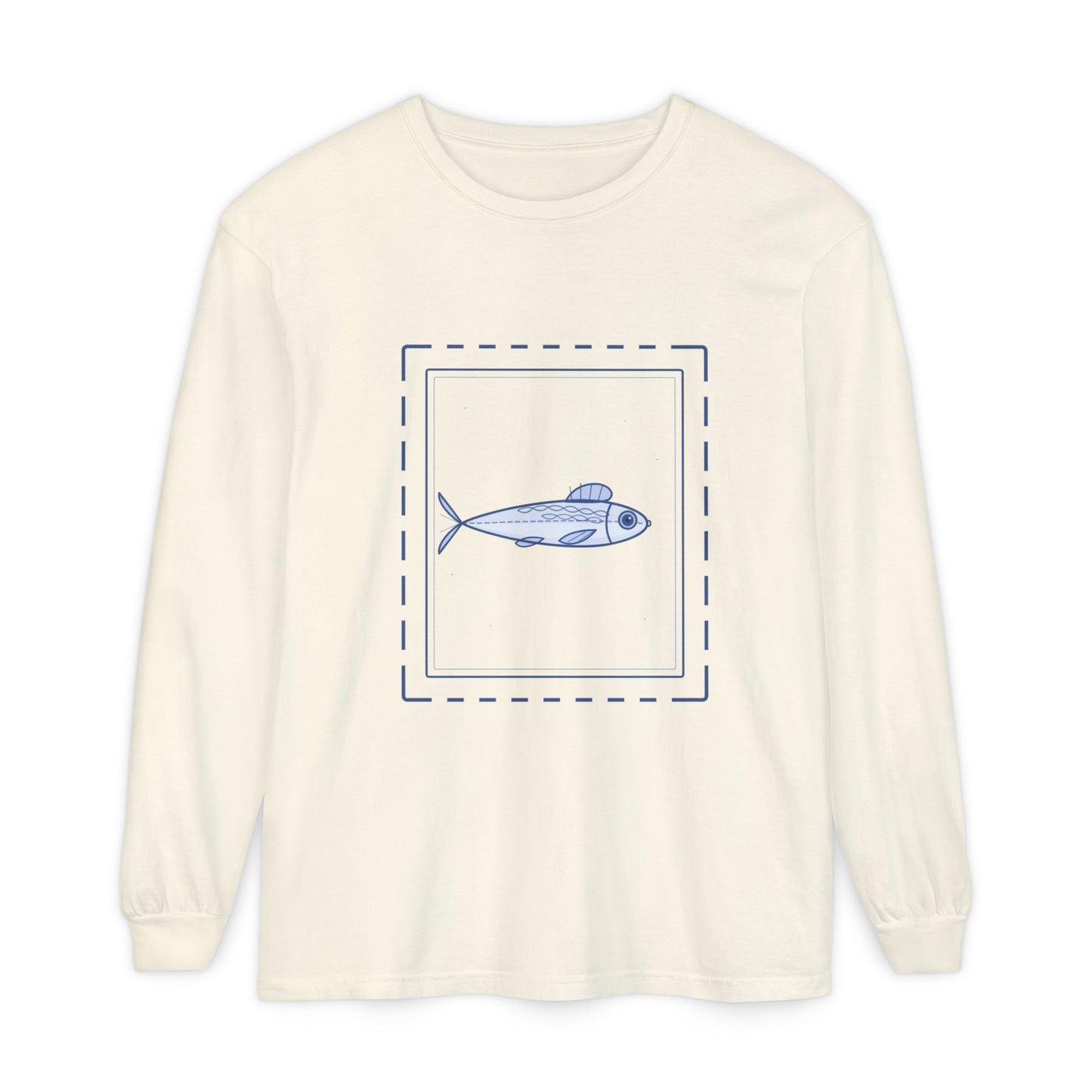 Vintage Fish Stamp Long Sleeve