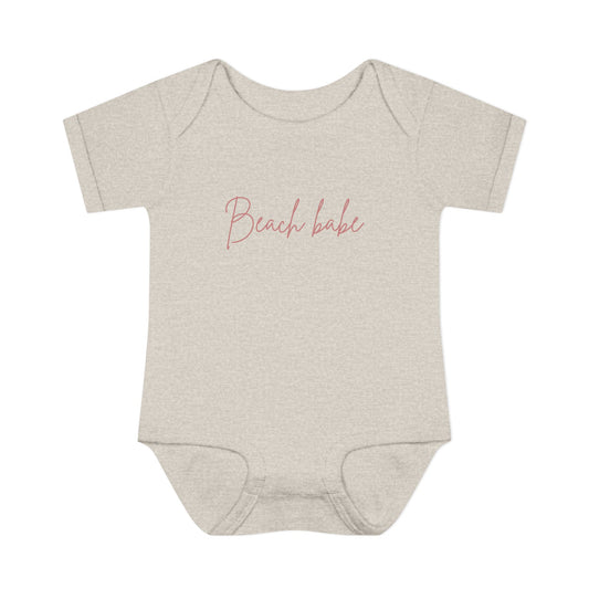 Beach Babe Baby Rib Bodysuit