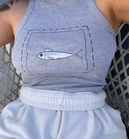 Fish Stamp Tank Top