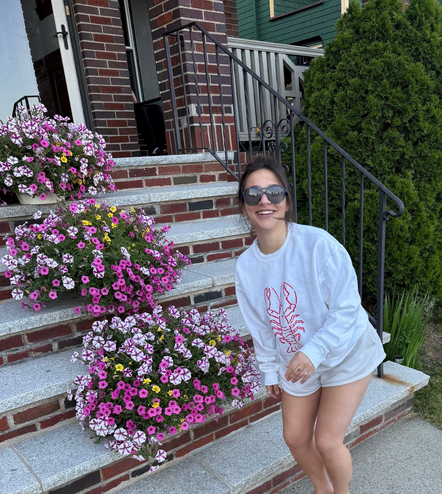 Red Lobster Outline Crewneck Sweatshirt