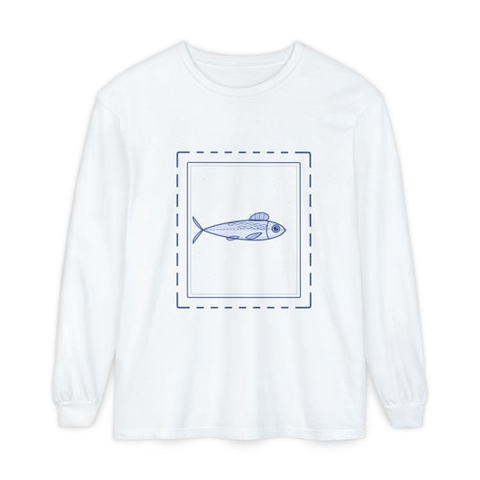 Vintage Fish Stamp Long Sleeve