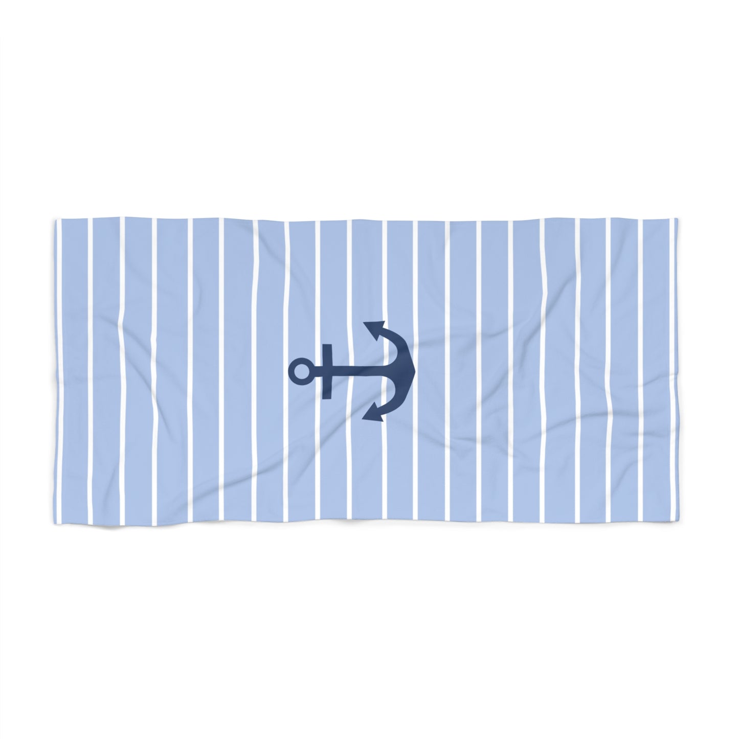 Anchor Striped Beach Towel