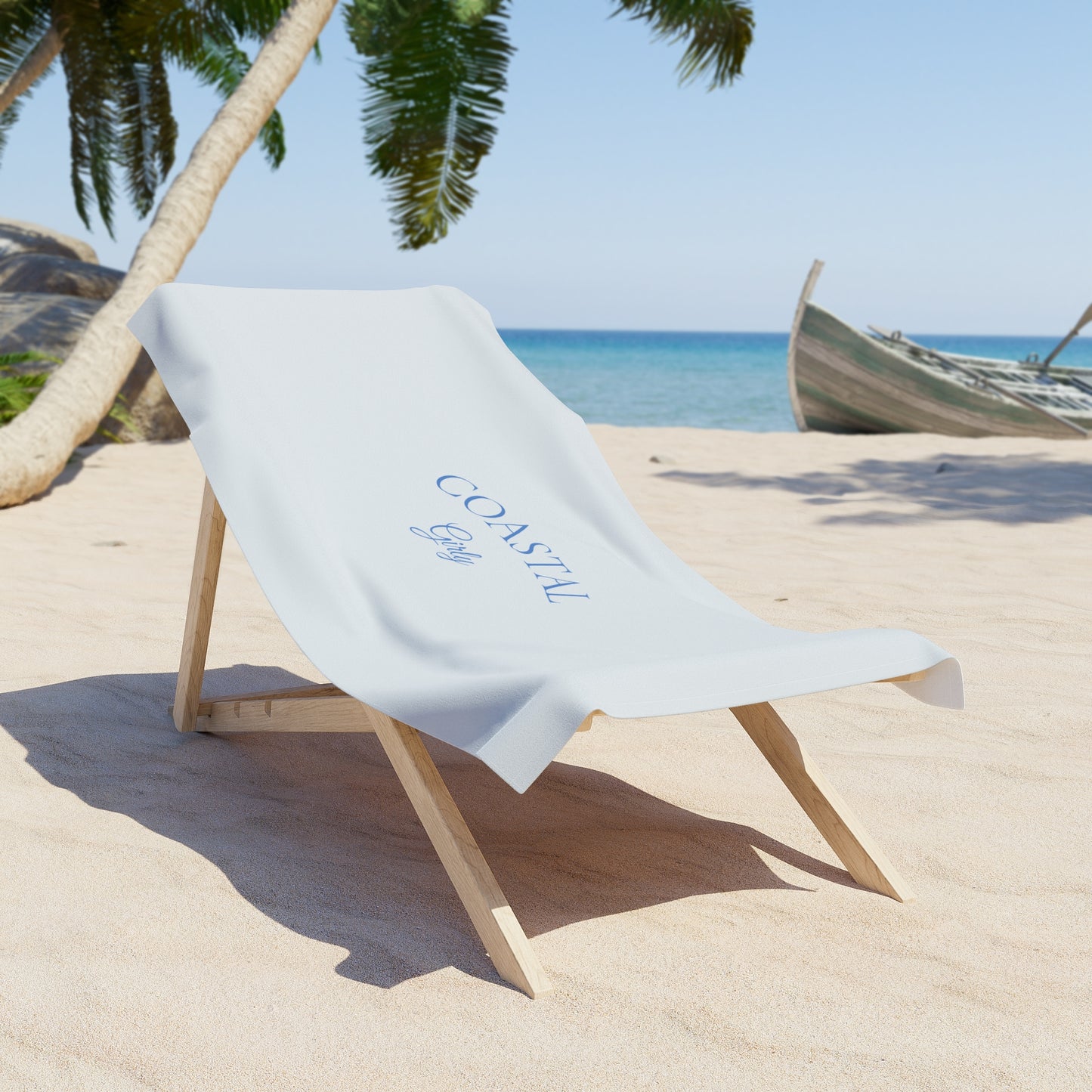 Coastal Girly Beach Towel